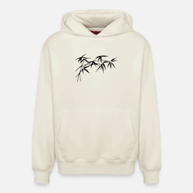 bambou - Sweat à capuche unisexe décontracté en coton biologique – de SPREAD - blanc cassé