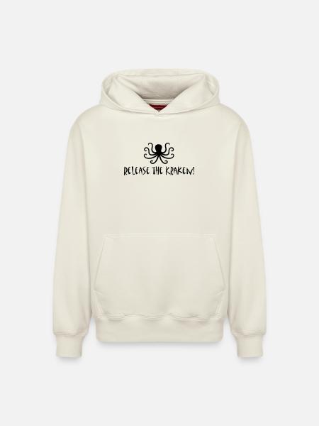 Release the Kraken - Relaxed Unisex Organic Hoodie – by SPREAD - off white