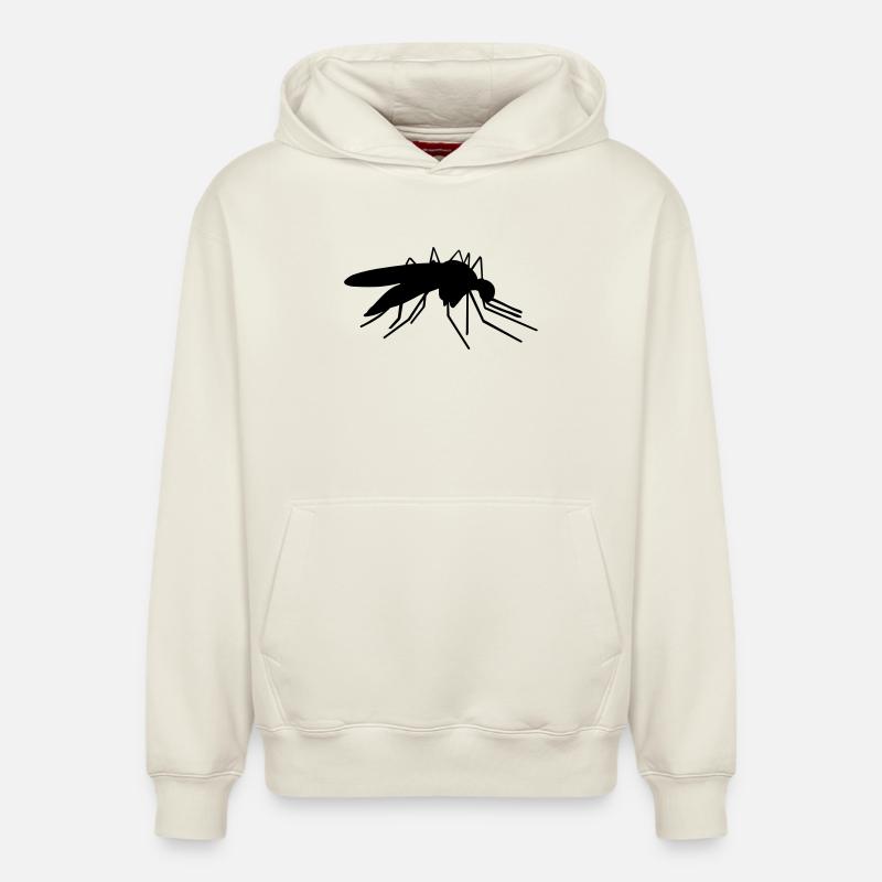 Moustique - Sweat à capuche unisexe décontracté en coton biologique – de SPREAD - blanc cassé