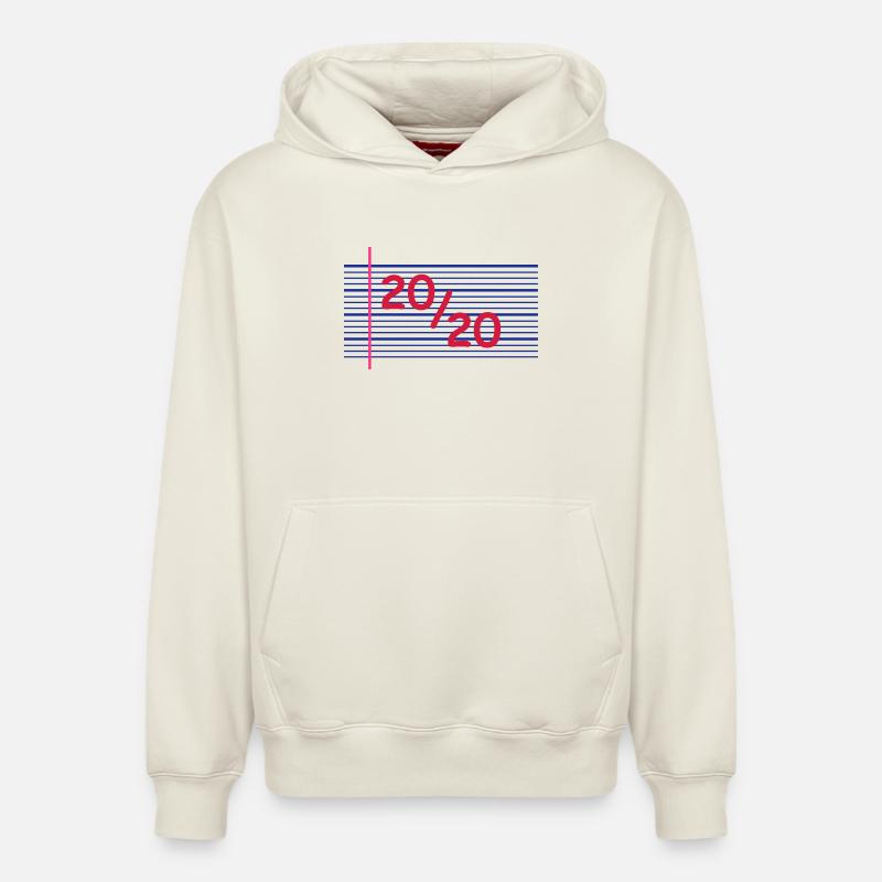 20sur20 - Sweat à capuche unisexe décontracté en coton biologique – de SPREAD - blanc cassé