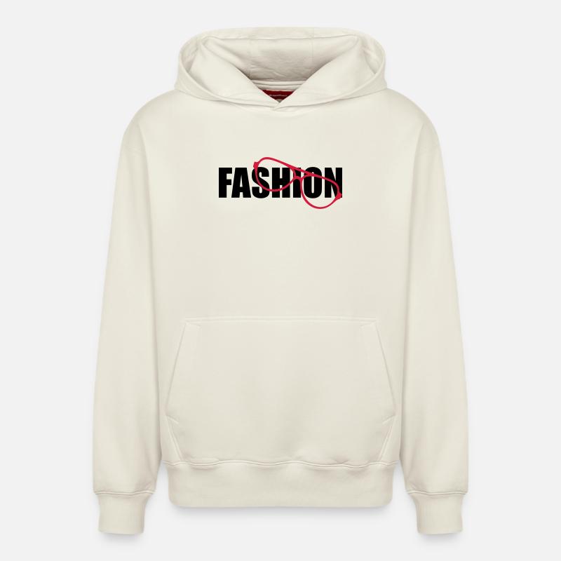 Fashion - Sweat à capuche unisexe décontracté en coton biologique – de SPREAD - blanc cassé