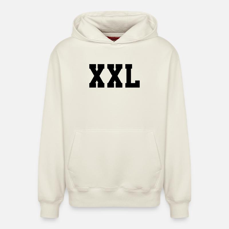 XXL - Sweat à capuche unisexe décontracté en coton biologique – de SPREAD - blanc cassé