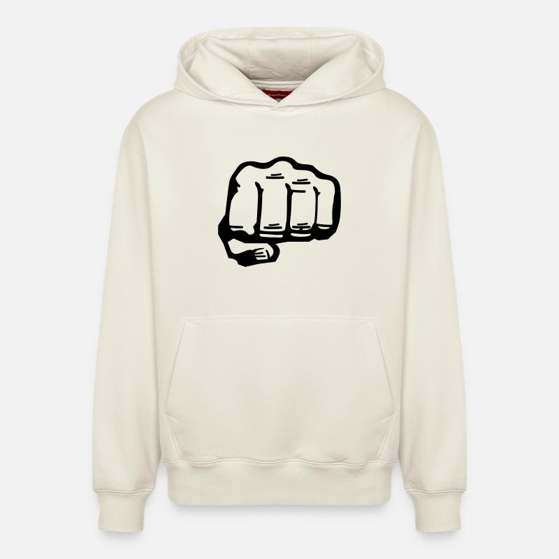 Faust - Relaxed Unisex Organic Hoodie – von SPREAD - Naturweiß