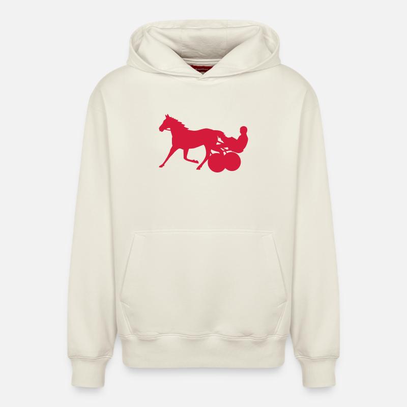 trotteur - Sweat à capuche unisexe décontracté en coton biologique – de SPREAD - blanc cassé