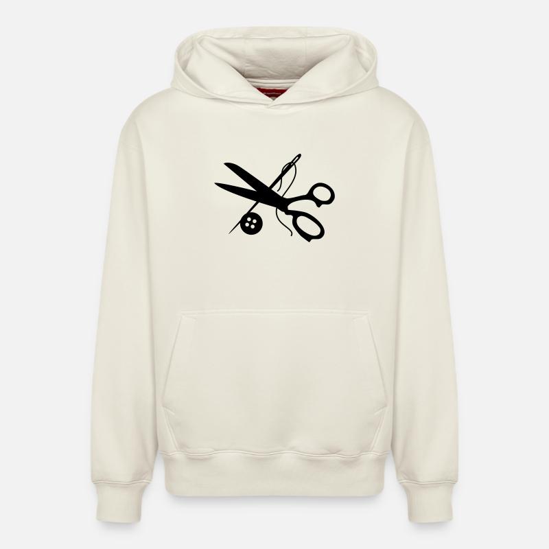 coupeur - Sweat à capuche unisexe décontracté en coton biologique – de SPREAD - blanc cassé