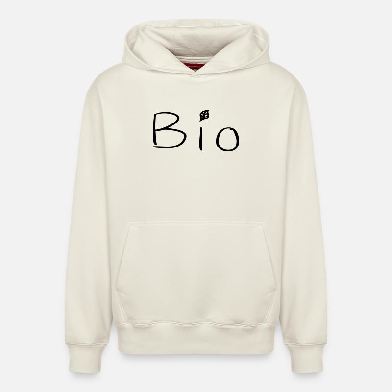 Bio - Sweat à capuche unisexe décontracté en coton biologique – de SPREAD - blanc cassé