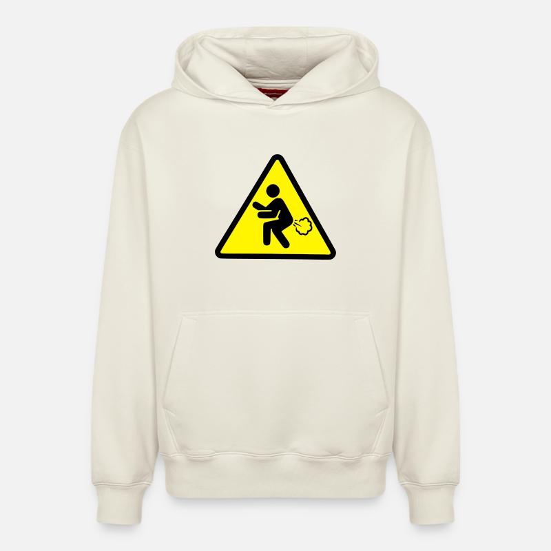 pet - Sweat à capuche unisexe décontracté en coton biologique – de SPREAD - blanc cassé