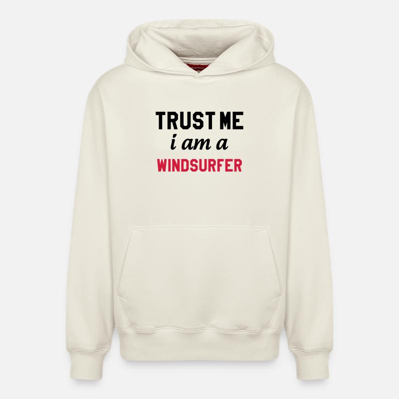 Windsurfen / Windsurfer / Windsurf / Windsurfing - Relaxed Unisex Organic Hoodie – von SPREAD - Naturweiß