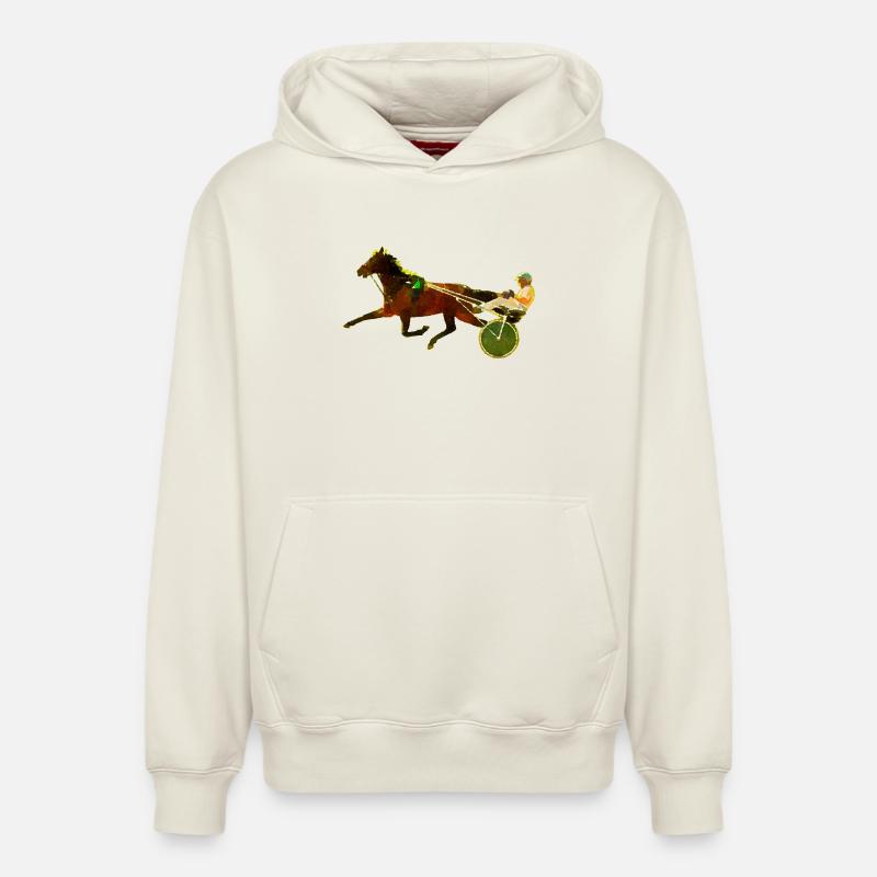 trotteur - Sweat à capuche unisexe décontracté en coton biologique – de SPREAD - blanc cassé