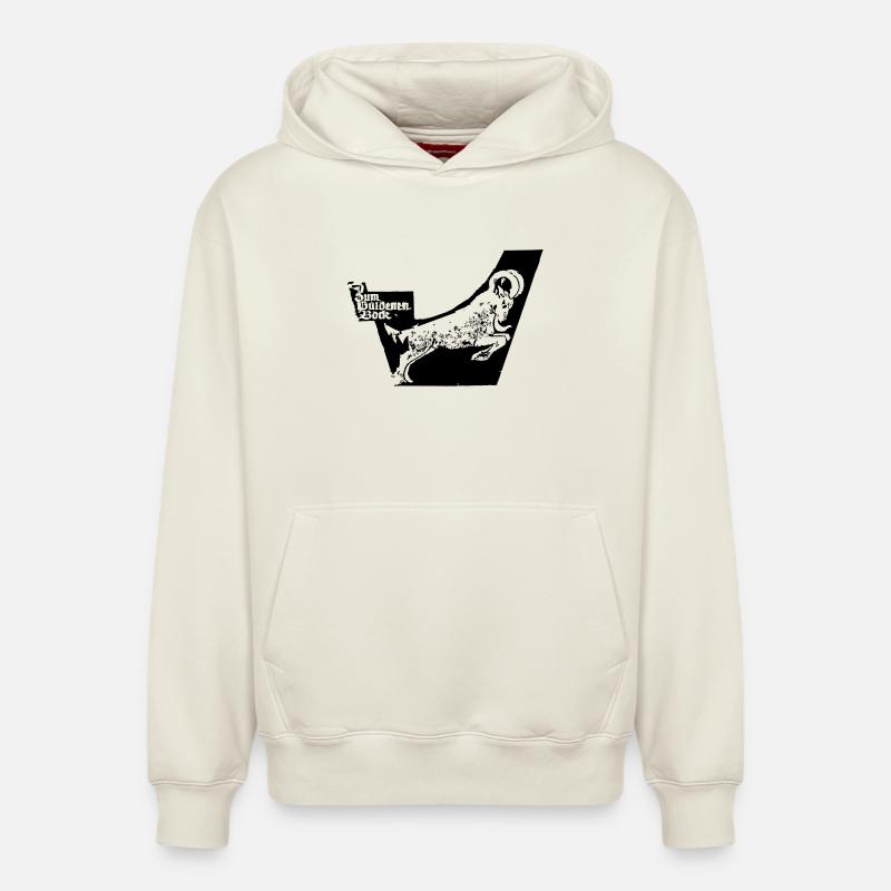 Gueldenerbock, Tradition, Gaststätte, Chemnitz - Relaxed Unisex Organic Hoodie – von SPREAD - Naturweiß