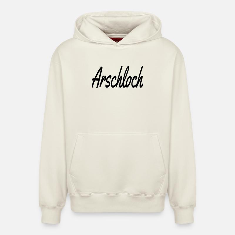 Archloch - Sweat à capuche unisexe décontracté en coton biologique – de SPREAD - blanc cassé