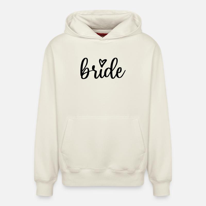 Bride - Sweat à capuche unisexe décontracté en coton biologique – de SPREAD - blanc cassé