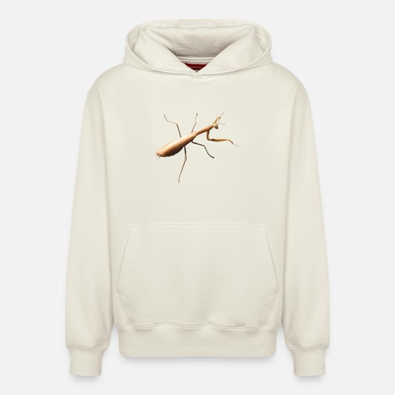 Mante - Sweat à capuche unisexe décontracté en coton biologique – de SPREAD - blanc cassé