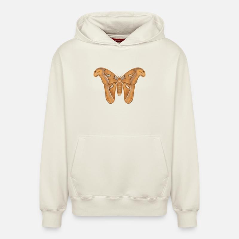 Mite - Sweat à capuche unisexe décontracté en coton biologique – de SPREAD - blanc cassé
