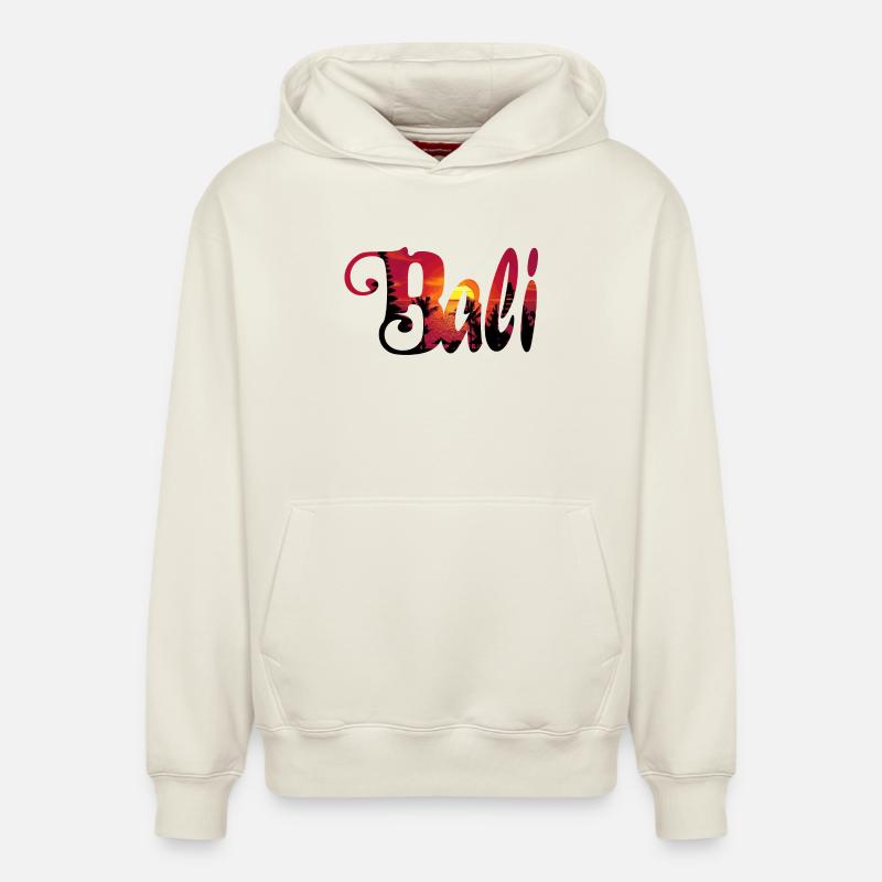 BALI - Sweat à capuche unisexe décontracté en coton biologique – de SPREAD - blanc cassé