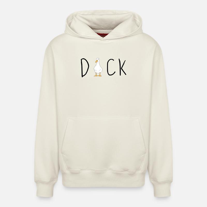CANARD - Sweat à capuche unisexe décontracté en coton biologique – de SPREAD - blanc cassé