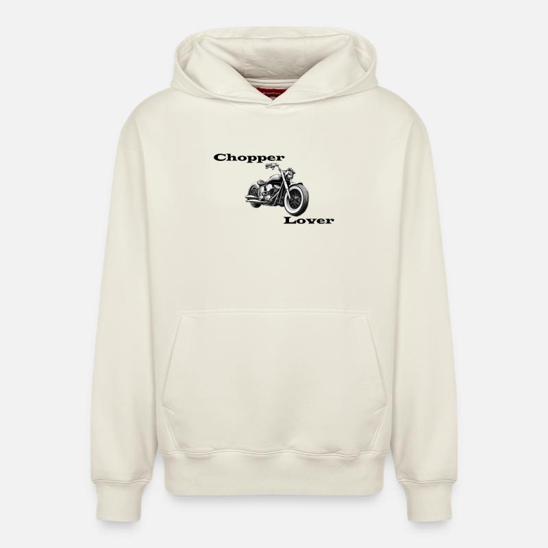 Amoureux du hachoir - Sweat à capuche unisexe décontracté en coton biologique – de SPREAD - blanc cassé