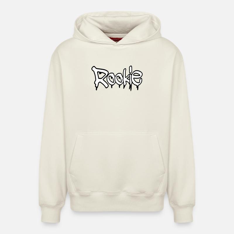 Graffiti-Stil Anfänger-Textdesign - Relaxed Unisex Organic Hoodie – von SPREAD - Naturweiß