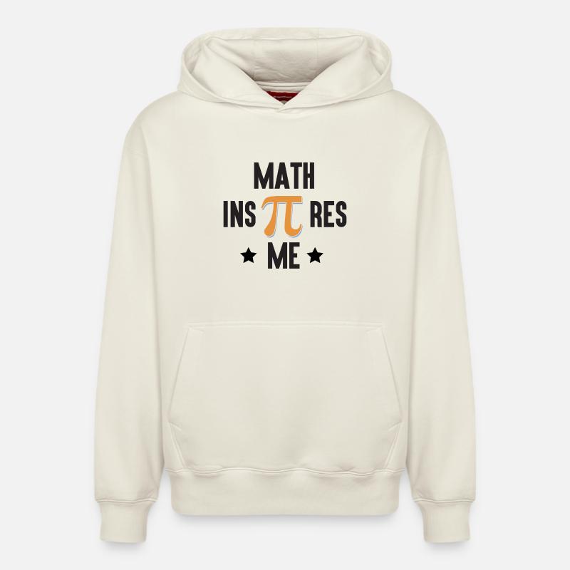 Pi Day - Les mathématiques m’inspirent - Sweat à capuche unisexe décontracté en coton biologique – de SPREAD - blanc cassé