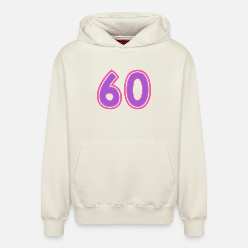 60 - Sweat à capuche unisexe décontracté en coton biologique – de SPREAD - blanc cassé