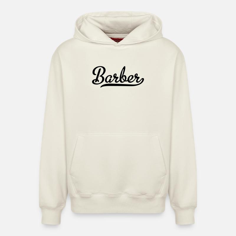 Coiffeur - Sweat à capuche unisexe décontracté en coton biologique – de SPREAD - blanc cassé