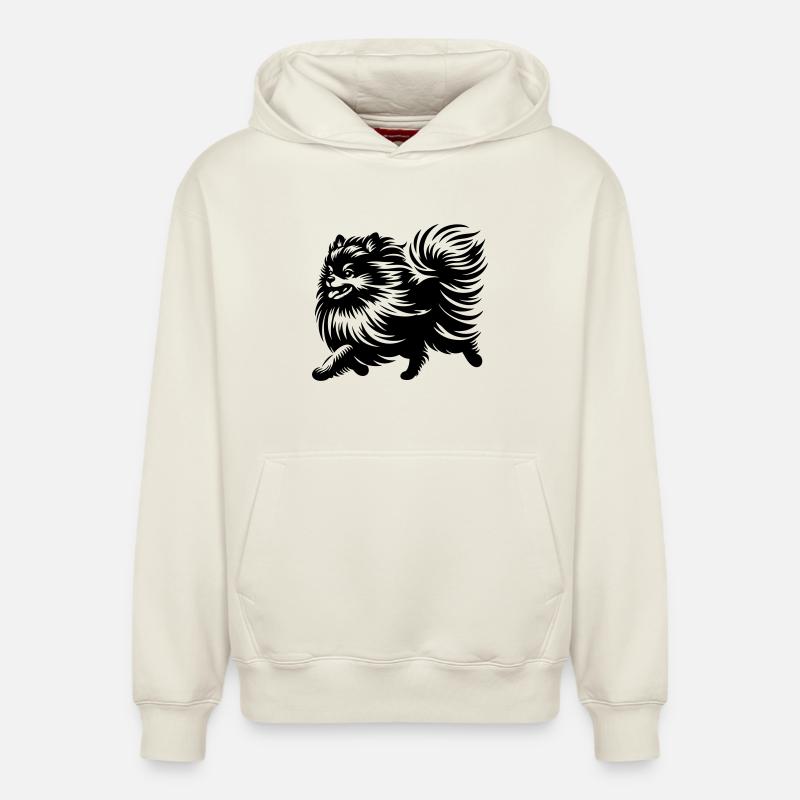 Crache nain - Sweat à capuche unisexe décontracté en coton biologique – de SPREAD - blanc cassé