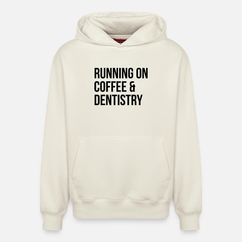 dentiste - Sweat à capuche unisexe décontracté en coton biologique – de SPREAD - blanc cassé