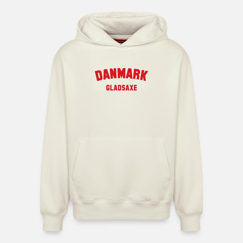 GLADSAXE Danmark Danemark - Sweat à capuche unisexe décontracté en coton biologique – de SPREAD - blanc cassé