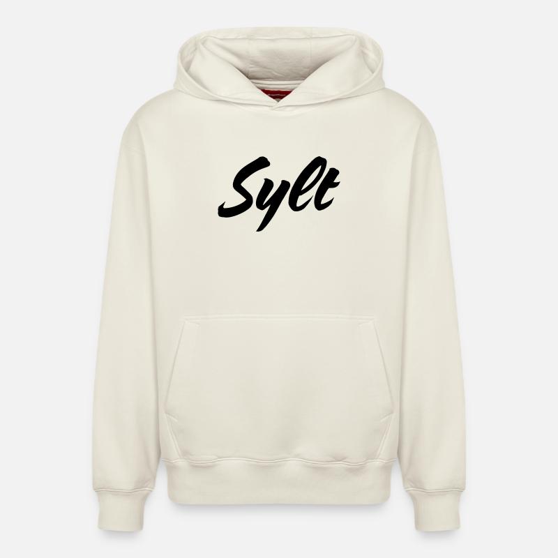 Sylt - Sweat à capuche unisexe décontracté en coton biologique – de SPREAD - blanc cassé