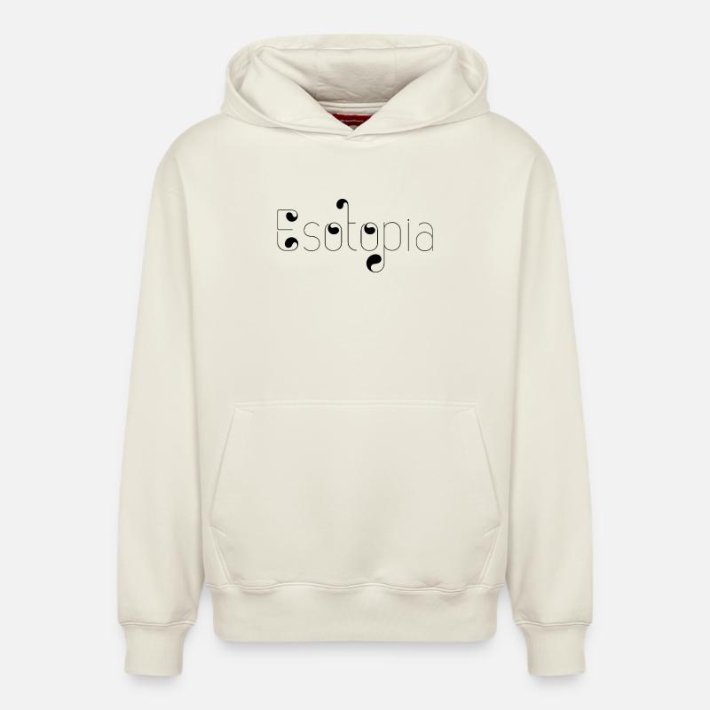 Esotopia - Sweat à capuche unisexe décontracté en coton biologique – de SPREAD - blanc cassé