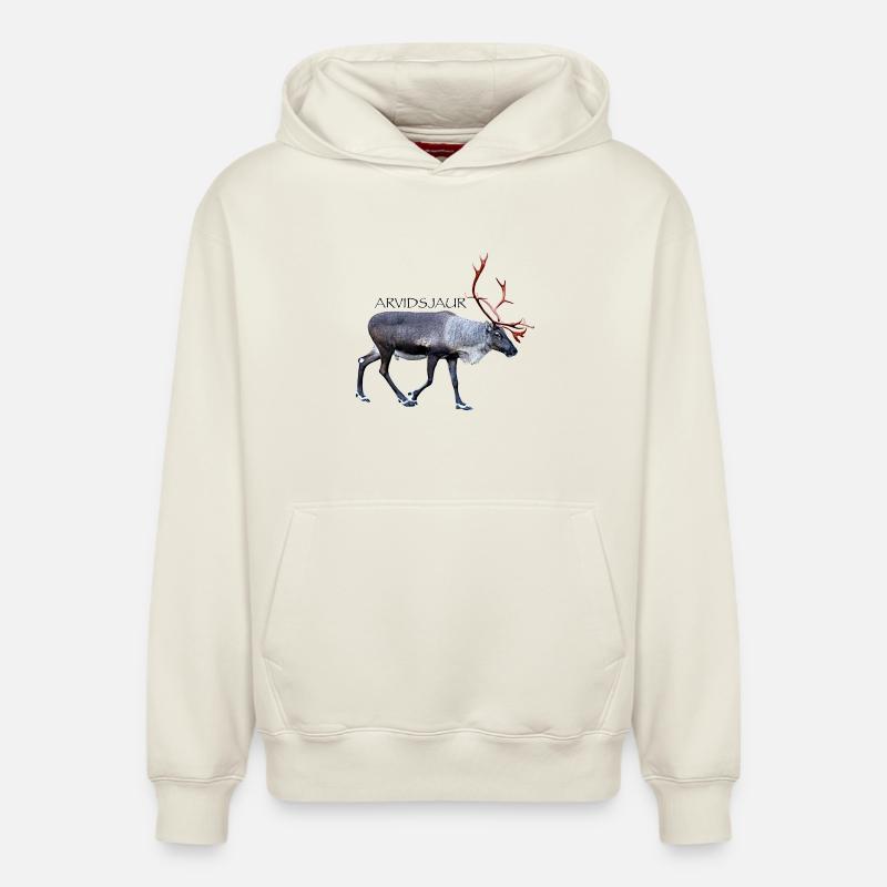 ARVIDSJAUR - Sweat à capuche unisexe décontracté en coton biologique – de SPREAD - blanc cassé