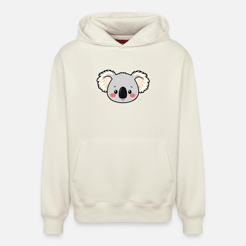 Ours Koala - Sweat à capuche unisexe décontracté en coton biologique – de SPREAD - blanc cassé