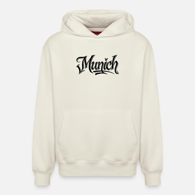 Munich - Sweat à capuche unisexe décontracté en coton biologique – de SPREAD - blanc cassé