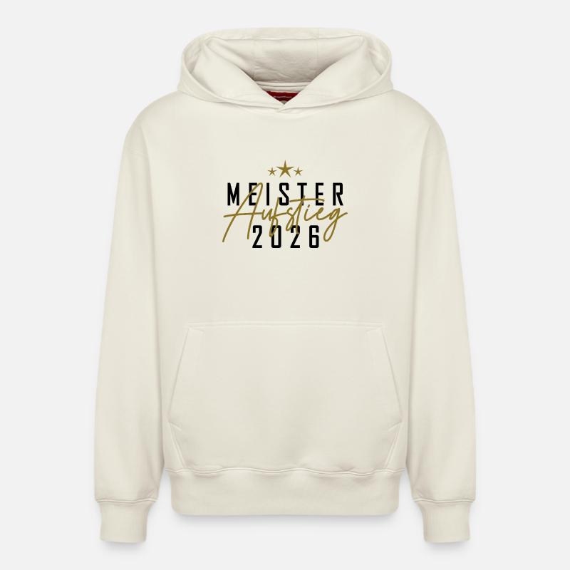 Champion 2026 - Sweat à capuche unisexe décontracté en coton biologique – de SPREAD - blanc cassé