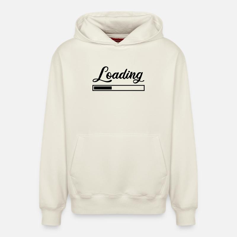 Chargement - Sweat à capuche unisexe décontracté en coton biologique – de SPREAD - blanc cassé