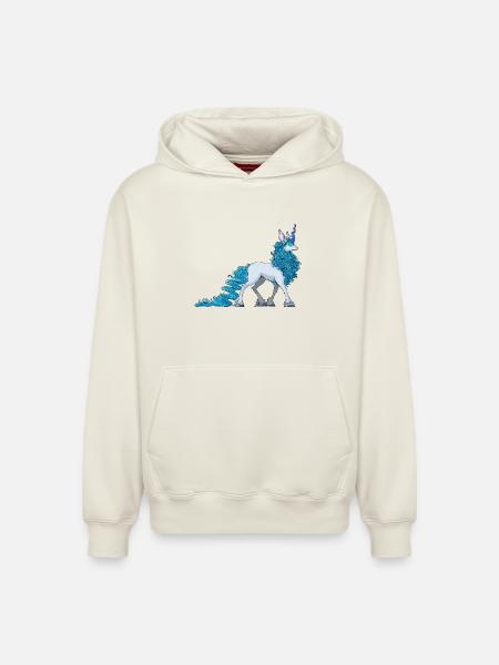 Cornelune - Sweat à capuche unisexe décontracté en coton biologique – de SPREAD - blanc cassé
