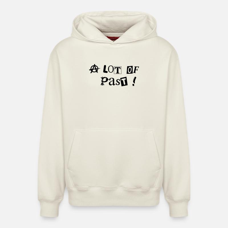 Punk Beaucoup de passé - Sweat à capuche unisexe décontracté en coton biologique – de SPREAD - blanc cassé