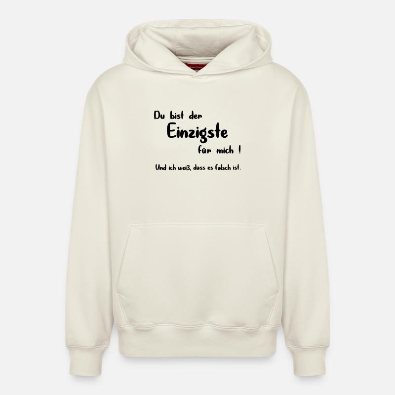 Le seul - Sweat à capuche unisexe décontracté en coton biologique – de SPREAD - blanc cassé