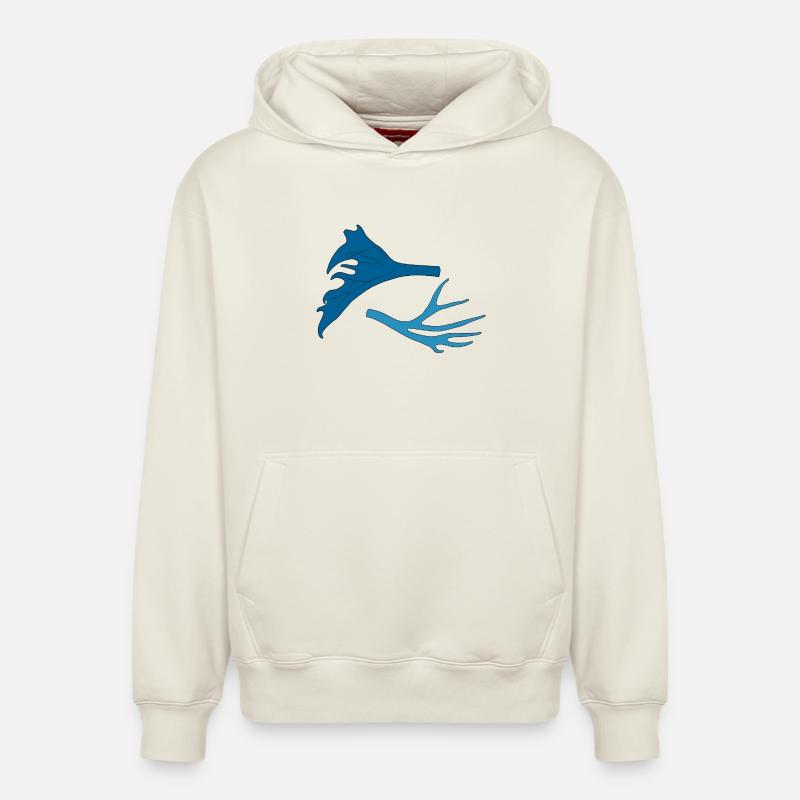 Bois de cerf - Sweat à capuche unisexe décontracté en coton biologique – de SPREAD - blanc cassé