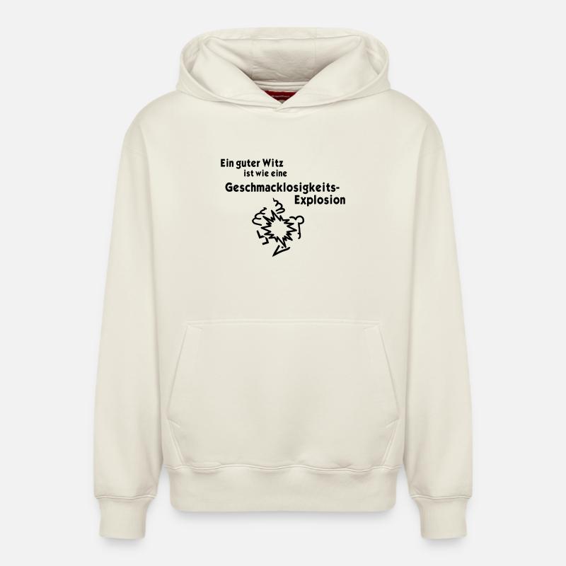 Explosion de l’insipidité - Sweat à capuche unisexe décontracté en coton biologique – de SPREAD - blanc cassé