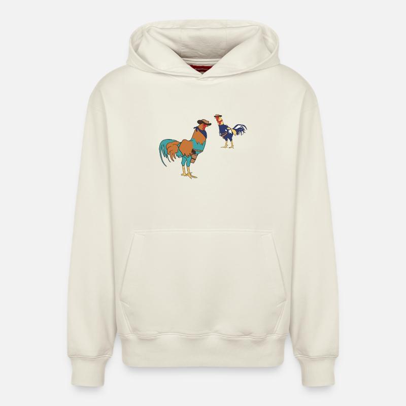 Rivaux - Sweat à capuche unisexe décontracté en coton biologique – de SPREAD - blanc cassé