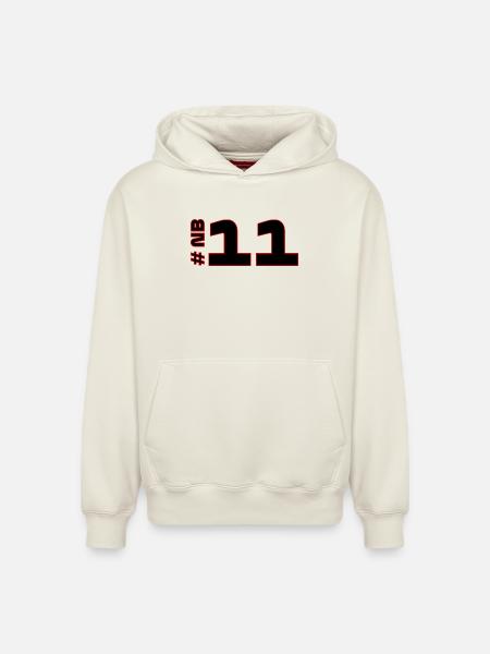 # NB11 - Relaxed Unisex Organic Hoodie – by SPREAD - off white