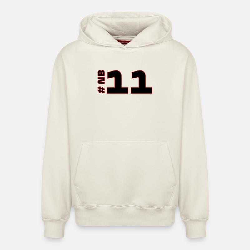 # NB11 - Sweat à capuche unisexe décontracté en coton biologique – de SPREAD - blanc cassé