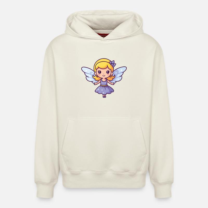 Fée Doux Bébé Conte de Fées - Sweat à capuche unisexe décontracté en coton biologique – de SPREAD - blanc cassé
