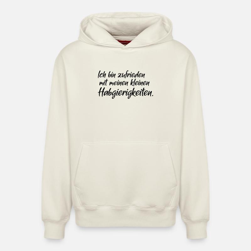 Avidité - Sweat à capuche unisexe décontracté en coton biologique – de SPREAD - blanc cassé