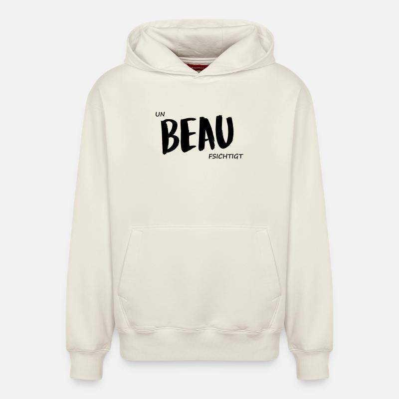 PRÉTENDANT - Sweat à capuche unisexe décontracté en coton biologique – de SPREAD - blanc cassé