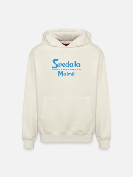 Svedala – Malmö Sky Blue Design - Relaxed Unisex Organic Hoodie – by SPREAD - off white
