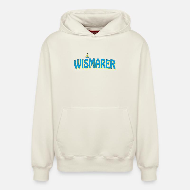 WISMAR - Sweat à capuche unisexe décontracté en coton biologique – de SPREAD - blanc cassé