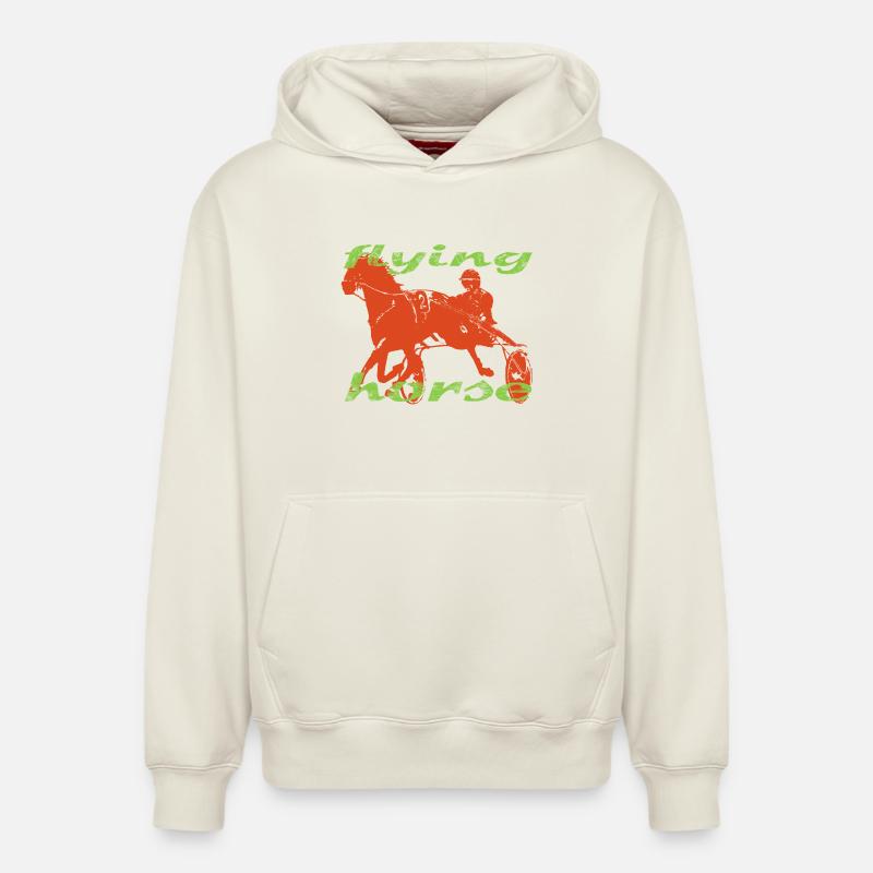 Trotteur - Sweat à capuche unisexe décontracté en coton biologique – de SPREAD - blanc cassé