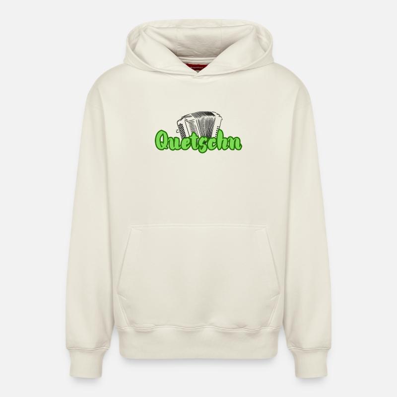 Presse - Sweat à capuche unisexe décontracté en coton biologique – de SPREAD - blanc cassé